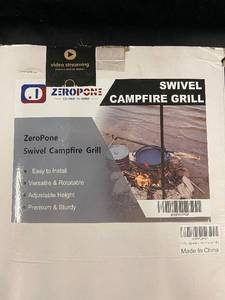 lot 71 image: ZeroPone Swivel Campfire Grill