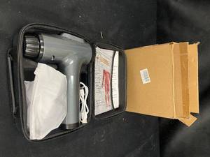 lot 75 image: Portable Handheld Massage Gun with Charger and Case