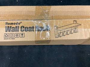 lot 82 image: Homode Wall Coat Rack with Five Double Hooks