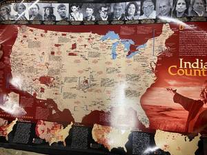 lot 111 image: National Geographic Indian Country Map Poster