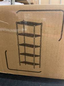 lot 130 image: Singaye 5-Tier Metal Storage Shelving Unit