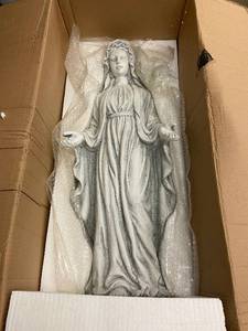 lot 139 image: Detailed Religious Statue with Serene Expression
