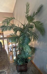 lot 28 image: Pretty Faux Palm Tree