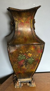 lot 61 image: Decorative Metal Vase
