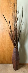 lot 70 image: Vase with Dried Florals