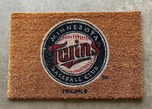 lot 132 image: Minnesota Twins Baseball Floor Mat