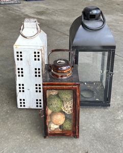 lot 167 image: Three Decorative Lanterns