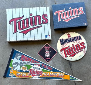 lot 177 image: Minnesota Twins Baseball Decor