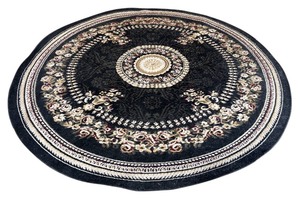 lot 33A image: Gorgeous Rug by Optimum Round in Black and White