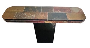 lot 16 image: Stylish Tile Top Console Table