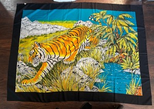 lot 217 image: Large Tiger Motif Scarf