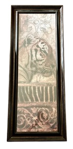 lot 97 image: Large Framed Tiger Print