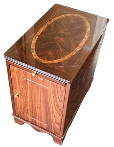 lot 96 image: Petite Side Table  Accent Table with Storage