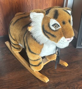 lot 277 image: Adorable Tiger Rocking Toy