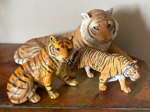 lot 301 image: Tiger Figurines by Suncast, Schleich and More