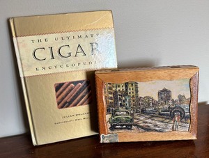 lot 317 image: Cigar Book by Julian Holland with Cigar Box