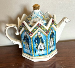 lot 318 image: The Battle of Trafalgar Teapot by Sadler