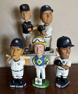 lot 323 image: Variety of Bobble Head Figurines including Roger Clemens, Ryan Fogelsonger, Jason Giambi and More