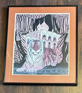 lot 332 image: Tiger Print by Janet Peebles