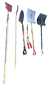 lot 31A image: Garage Items Including Shovels, Edger, Tiller and More