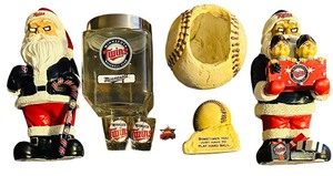 lot 298 image: Minnesota Twins Collectables including Twins Santas and More