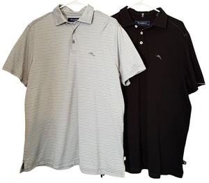 lot 288 image: Two Tommy Bahama Polo Shirts Size Medium