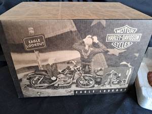 lot 66 image: Harley Davidson Lookout eagle Ertl Collectible NIB