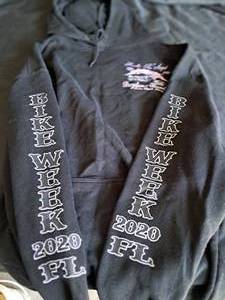 lot 77 image: Harley Davidson 2020 Dayton Beach Bike Week Hoodie size 2XL