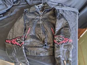 lot 84 image: Diamond Plate Leather Jacket Size 2XL