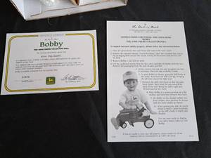 lot 95 image: John Deere Bobby the John Deere Collection doll  NIB