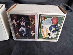 lot 101 image: Sports Cards -- 2 Boxes Upper Deck assorted Vikings Cards & 1 Box Collectors Edge Bills Cards