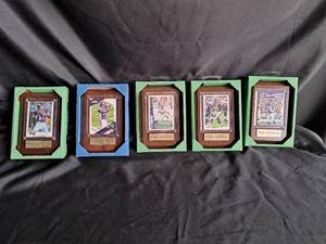 lot 137 image: Vikings collector card plaques NIB
