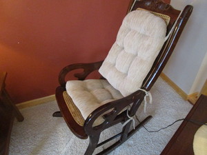 lot 66 image: Rocker with Caning
