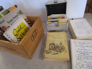 lot 81 image: Cook Books, Recipe Card & Wine Boxes