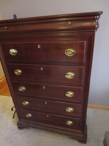 lot 3 image: Sterling Jamestown High Boy Dresser