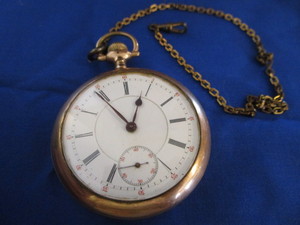 lot 101 image: Longiness Express Monarch 21 Jewel Pocket Watch