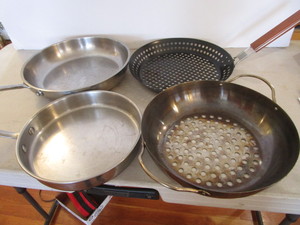 lot 89 image: Revere Fry Pans, Sieves