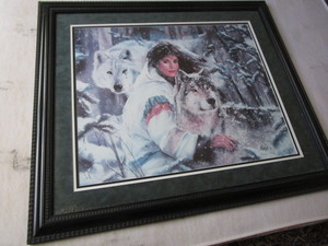 Maiji Spirit of the Wolf Framed Print