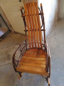 lot 120 image: Natural Bentwood Rocker