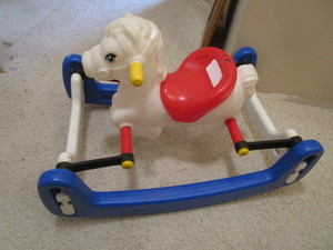 lot 248 image: Childs Rocking Horse