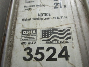 lot 311 image: Keller Aluminum Extension Ladder