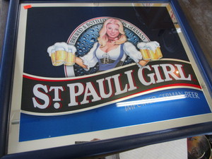 lot 381 image: St Pauli Girl Mirror