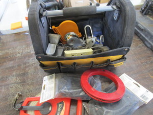 lot 394 image: Tool Tote, Lufkin Tape, Wire Snake