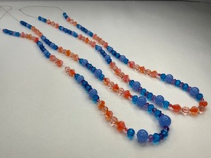 lot 40 image: Pair of Vintage Glass Bead Strands