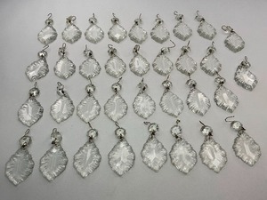 lot 80 image: Beveled Crystal Chandelier Lamp Prism Lot