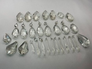 lot 87 image: Chandelier Prism Glass Crystal Teardrop Lot