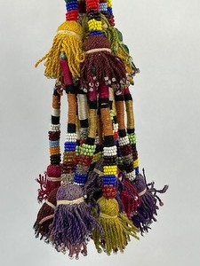 lot 112 image: Uzbekistan Surkhandarya Hair Decoration Beaded Tassel