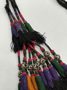 lot 114 image: Two Uzbekistan Surkhandarya Hair Decoration Tassel