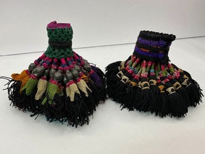 lot 115 image: Two Uzbekistan Surkhandarya Hair Decoration Tassel