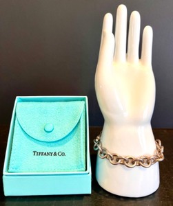 Tiffany & Co. Silver Link Bracelet with Pouch and Box